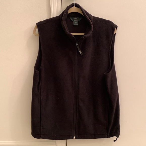 Black Woolrich Zip-up Vest - Picture 1 of 2